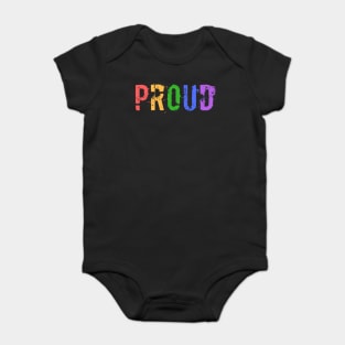 Gay Pride LGBTQIA+ Rainbow Design Baby Bodysuit